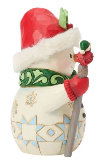Jim Shore Snowman Bird on A Stick