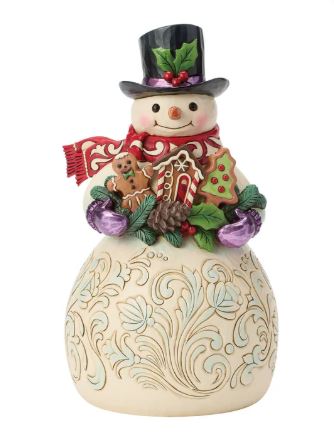 Jim Shore Snowman with Gingerbread Cookies - Sweet Bites
