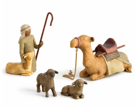 Willow Tree Shepherd and Stable Animals