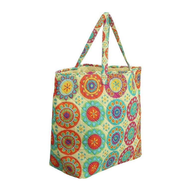 colorful tote 3/4 view