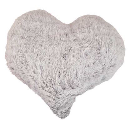 Gray heart plush