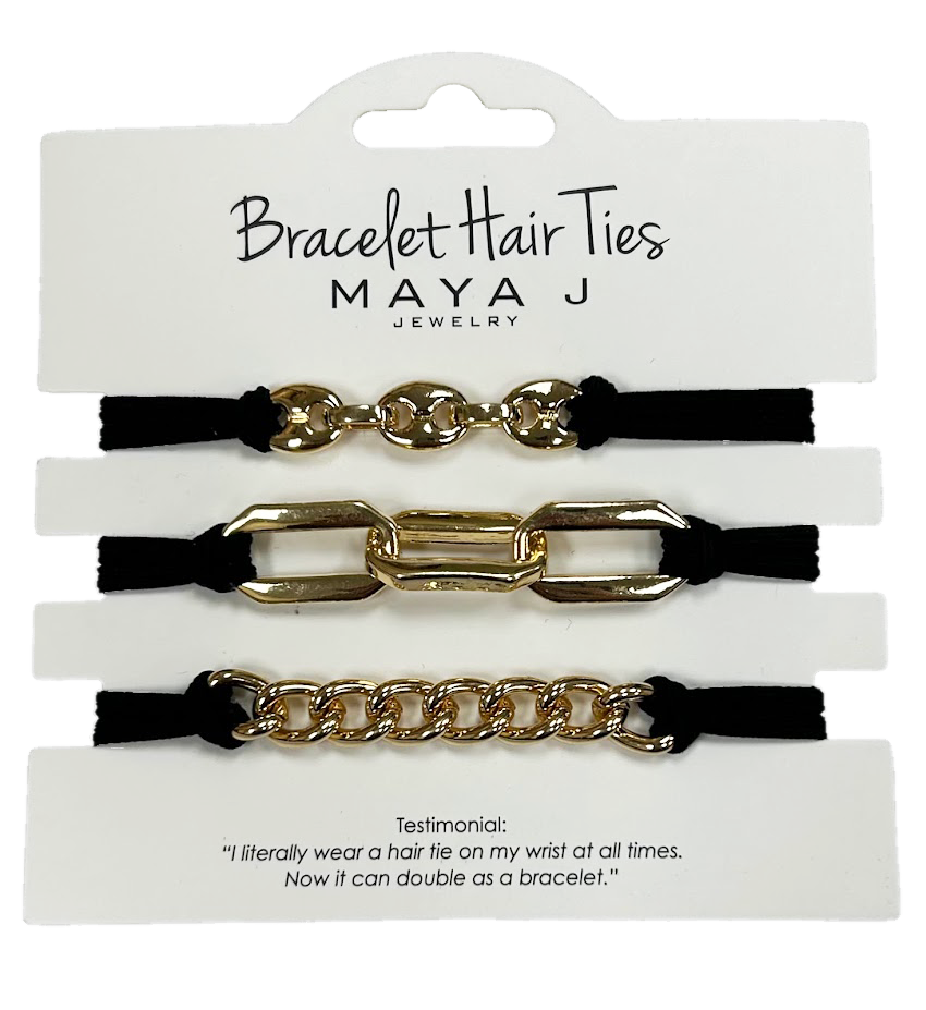 Hairband bracelets ByEloise are hair ties that look great when on your wrist