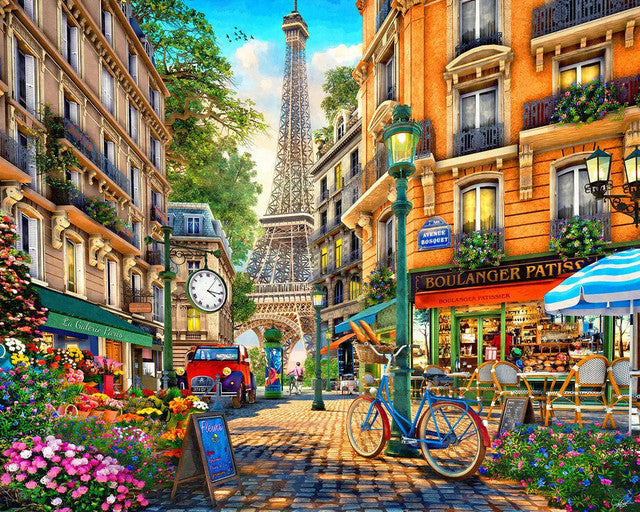 Puzzle image of a scene in Paris France