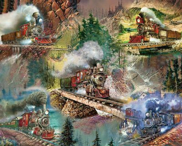 Thrilling Trains 1000 Piece Jigsaw Puzzle