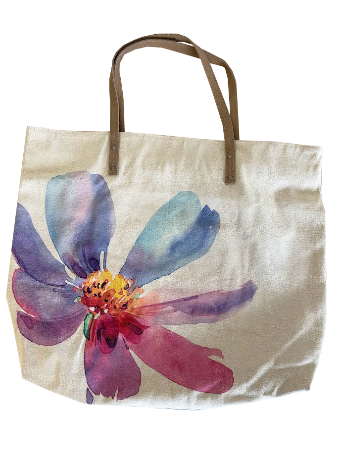 flower tote bag