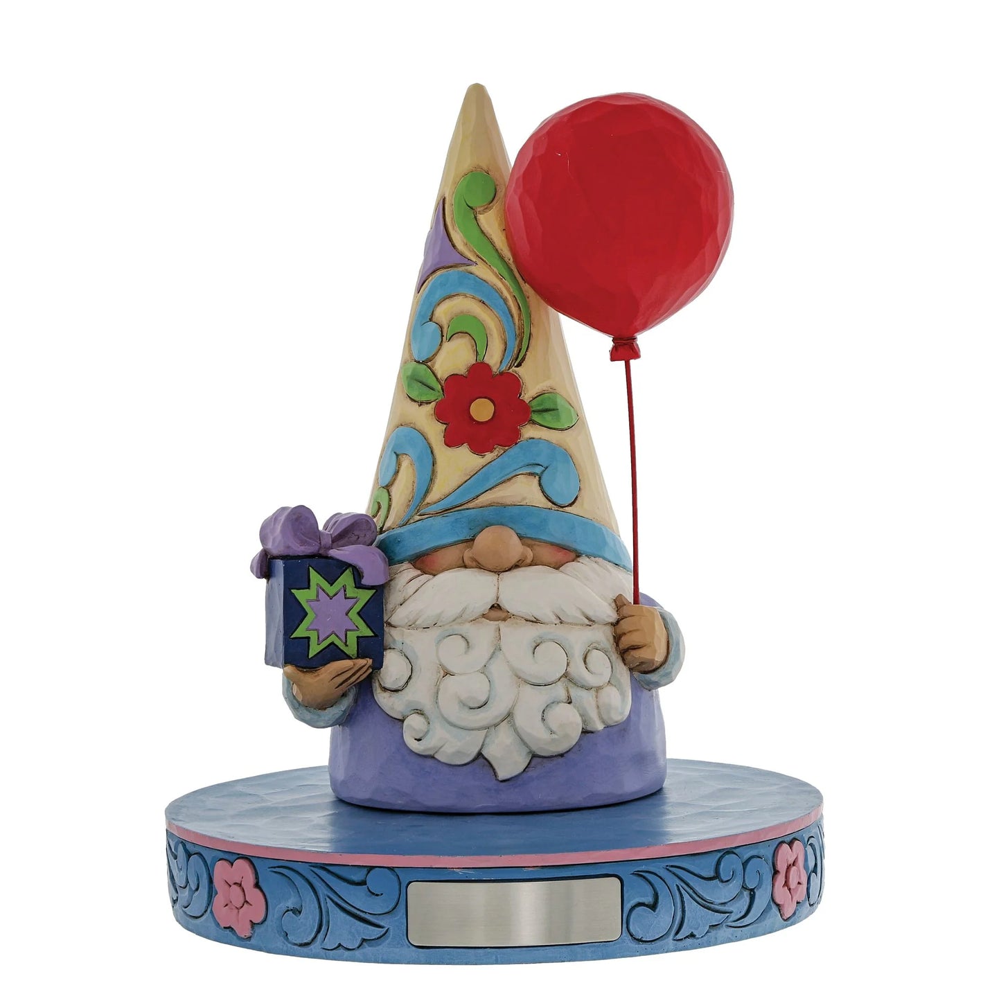 gnome figurine with stand