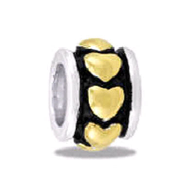 Davinci Beads Heart Large Two Tone