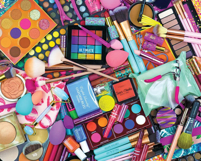 Puzzle image of make up products