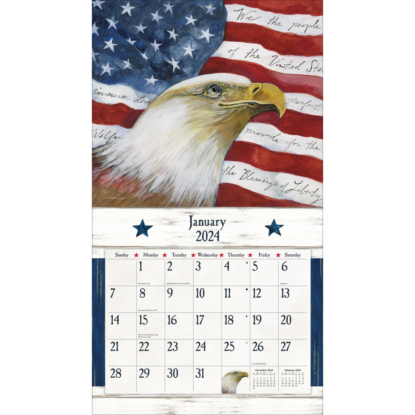 patriotic calendar inside 