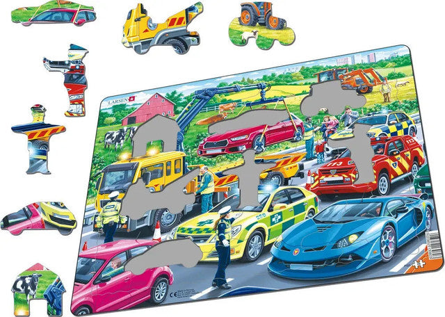 Rescue Vehicles 26 Piece Childrens Puzzle