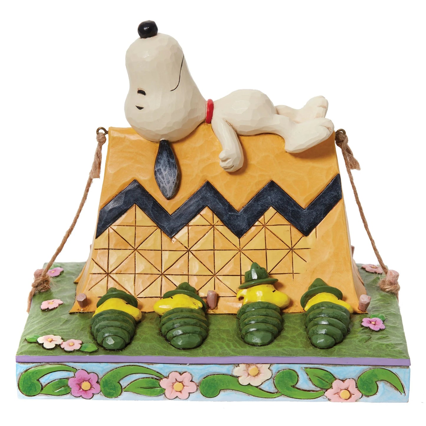 snoopy and woodstock figurine front