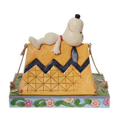 snoopy and woodstock figurine back