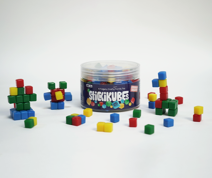 stickikubes bucket and kubes