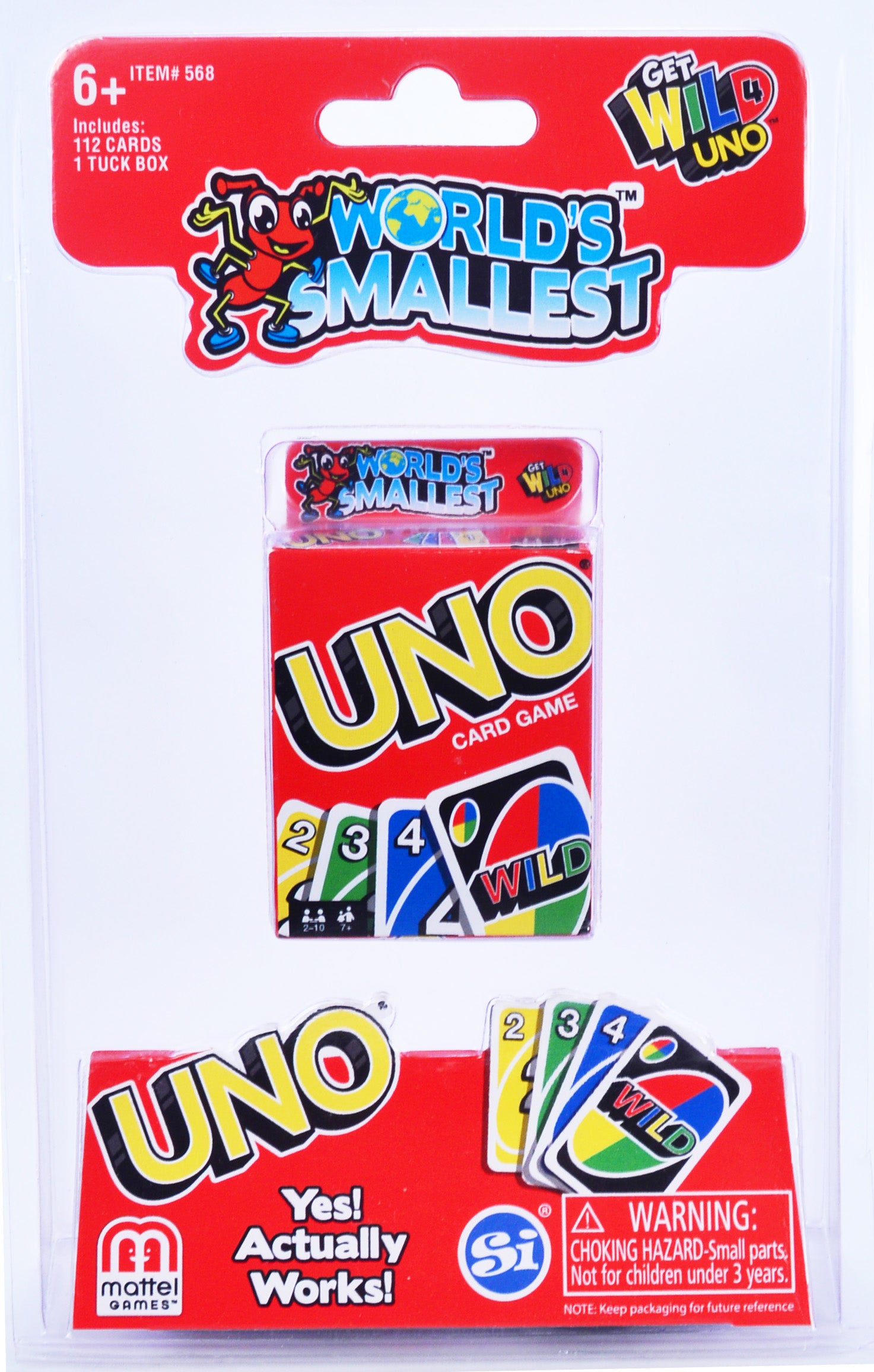 worlds smallest uno package
