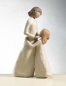 mother daughter figurine